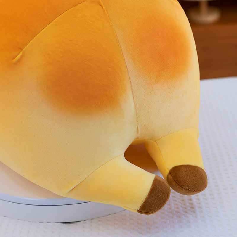 Back Details of Bread Capybara Plush Soft Stuffing