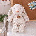Fluffy Curly Fur stuffed bunny, Soft White Floppy Ear bunny plush Toy