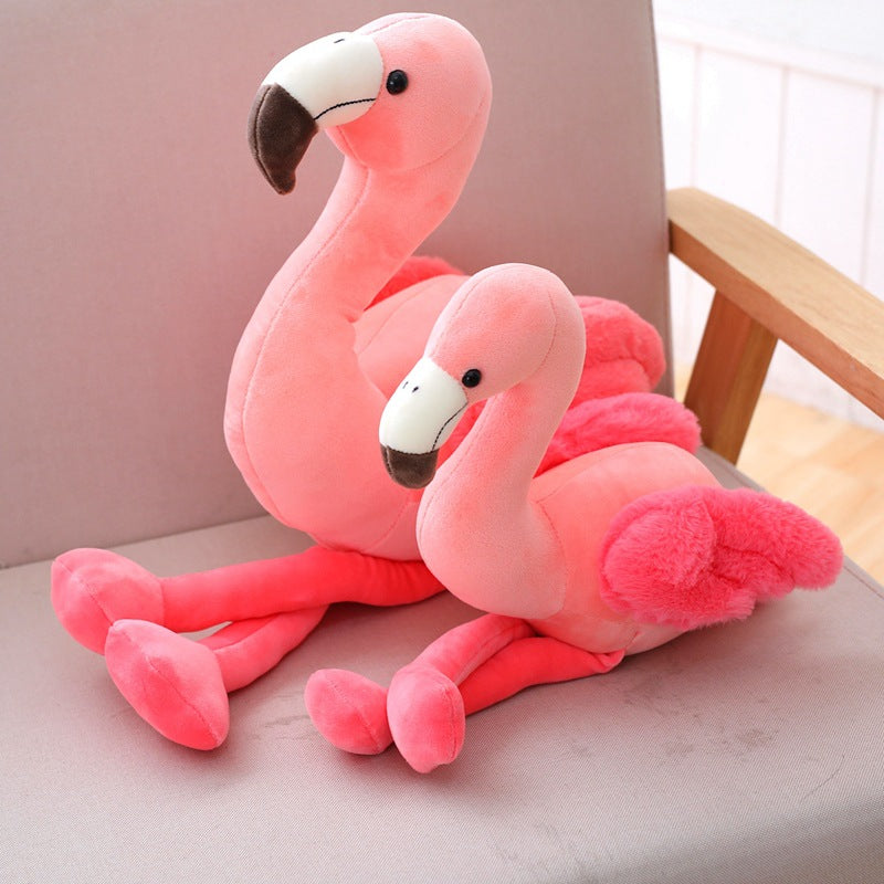 New cute flamingo doll, elastic and super soft plush toy