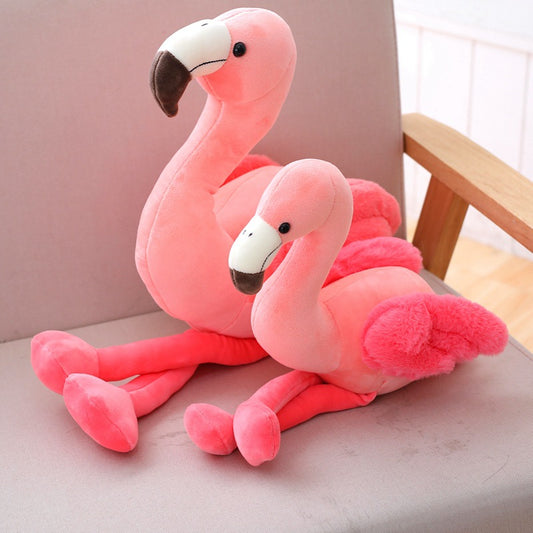 New cute flamingo doll, elastic and super soft plush toy