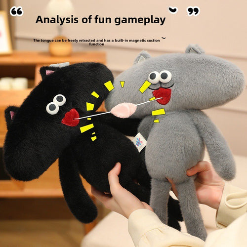 funny long leg cat stuffed animal for gift