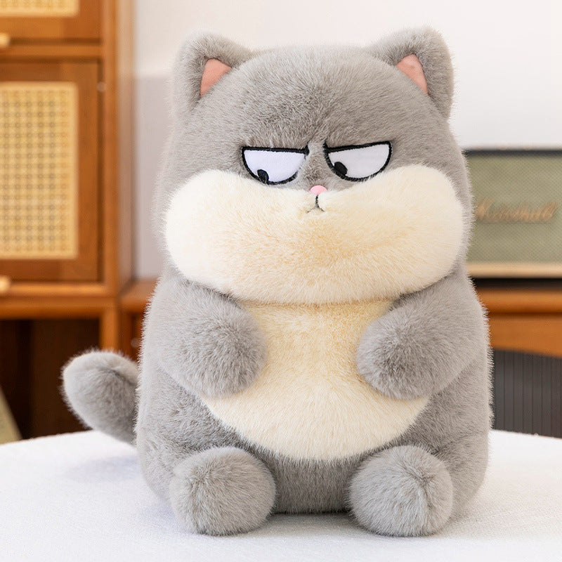 Cute pulling cat doll creative funny plush toy cat doll for girls and children gifts indoor ornaments