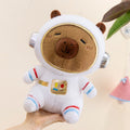 Alien Astronaut Capybara Plushie | Space Suit Stuffed Animal