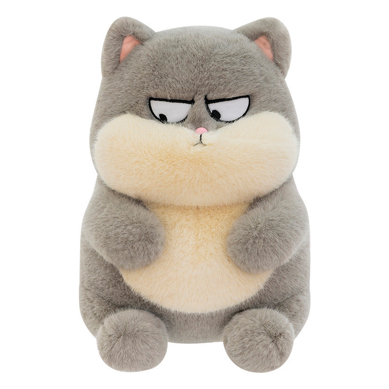 Cute pulling cat doll creative funny plush toy cat doll for girls and children gifts indoor ornaments