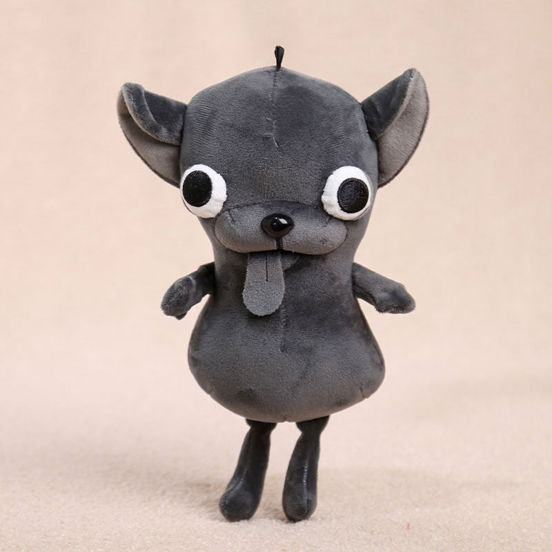 Internet celebrity explosion Chihuahua plush doll small pendant ugly cute doll funny keychain