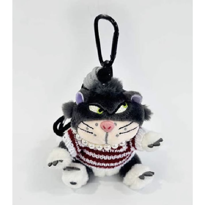 Cute plush pendant cat sweater pearl car keychain pendant girls creative gift giving tide
