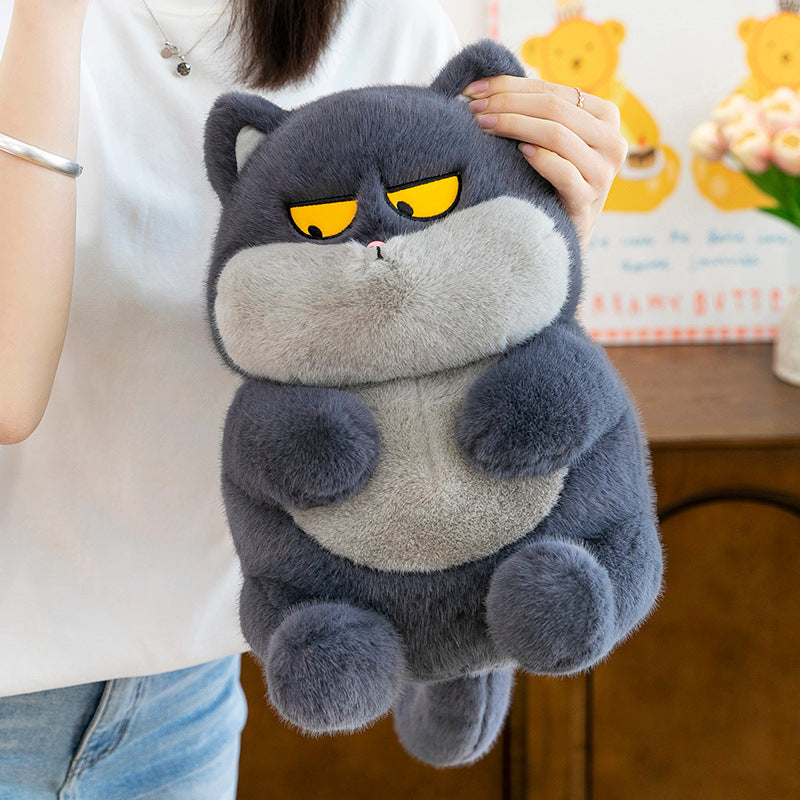 Cute pulling cat doll creative funny plush toy cat doll for girls and children gifts indoor ornaments