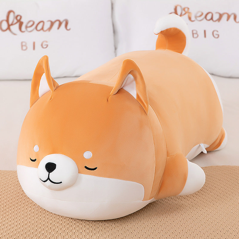 Shiba Inu throw pillow doll dog plush toy bed to accompany sleeping soothing doll