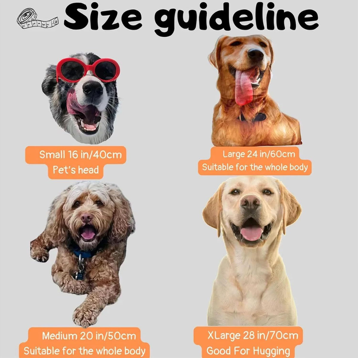 Pet special-shaped throw pillow 3D visual double-sided color picture Customized according to the picture Environmental protection material Removable and washable