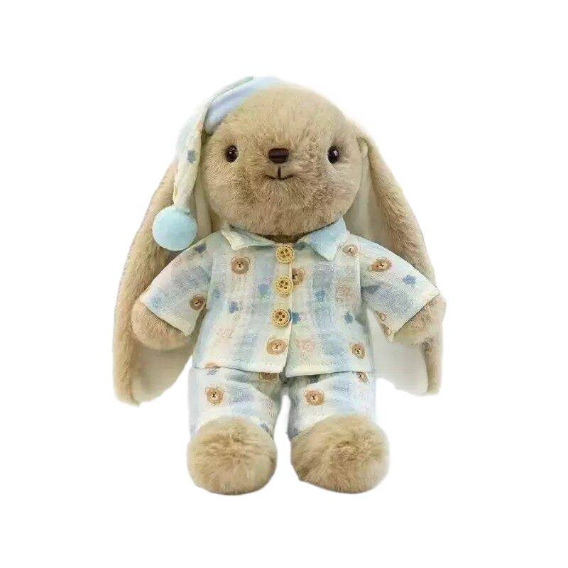 Mousse Rabbit Floral Dress Annie Rabbit Plush Doll Lace Long-eared Rabbit Doll Girl Gift Soothing Ragdoll