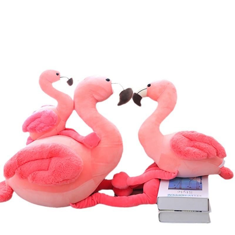 New cute flamingo doll, elastic and super soft plush toy