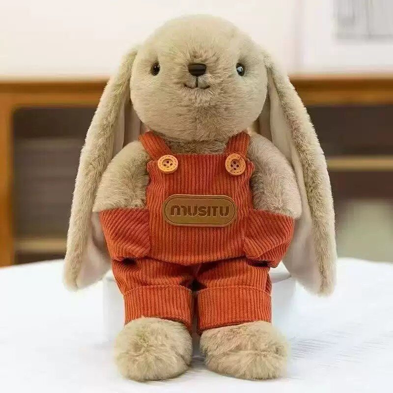 Mousse Rabbit Floral Dress Annie Rabbit Plush Doll Lace Long-eared Rabbit Doll Girl Gift Soothing Ragdoll