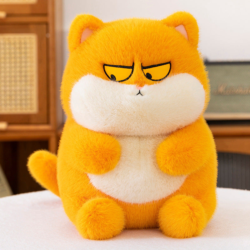 Cute pulling cat doll creative funny plush toy cat doll for girls and children gifts indoor ornaments