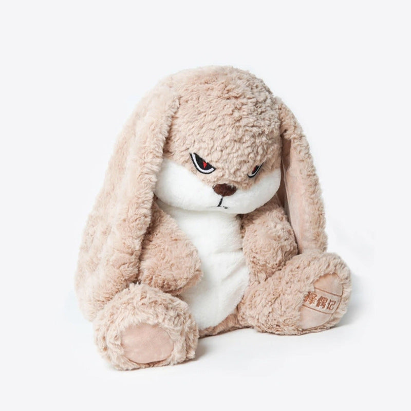 Popular plush rose long-eared rabbit doll cute rabbit plush toy doll for girls