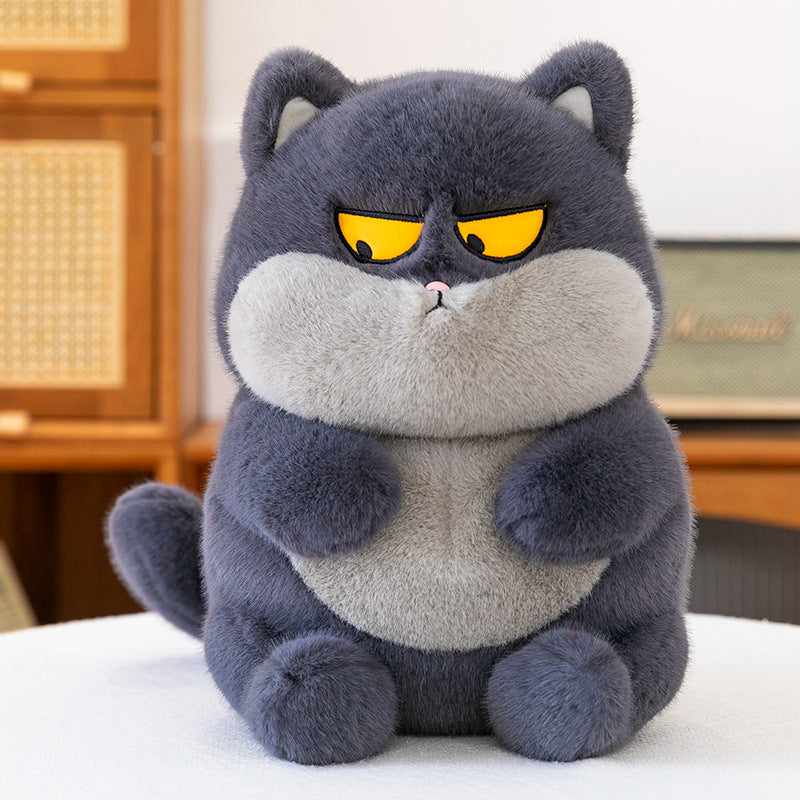 Cute pulling cat doll creative funny plush toy cat doll for girls and children gifts indoor ornaments