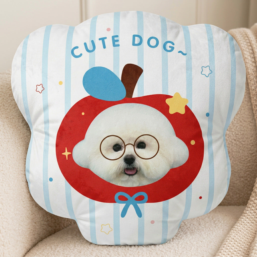 Come to the picture to customize the pet avatar big head special-shaped throw pillow, customize the surrounding cute doll double-sided pillow creative gift