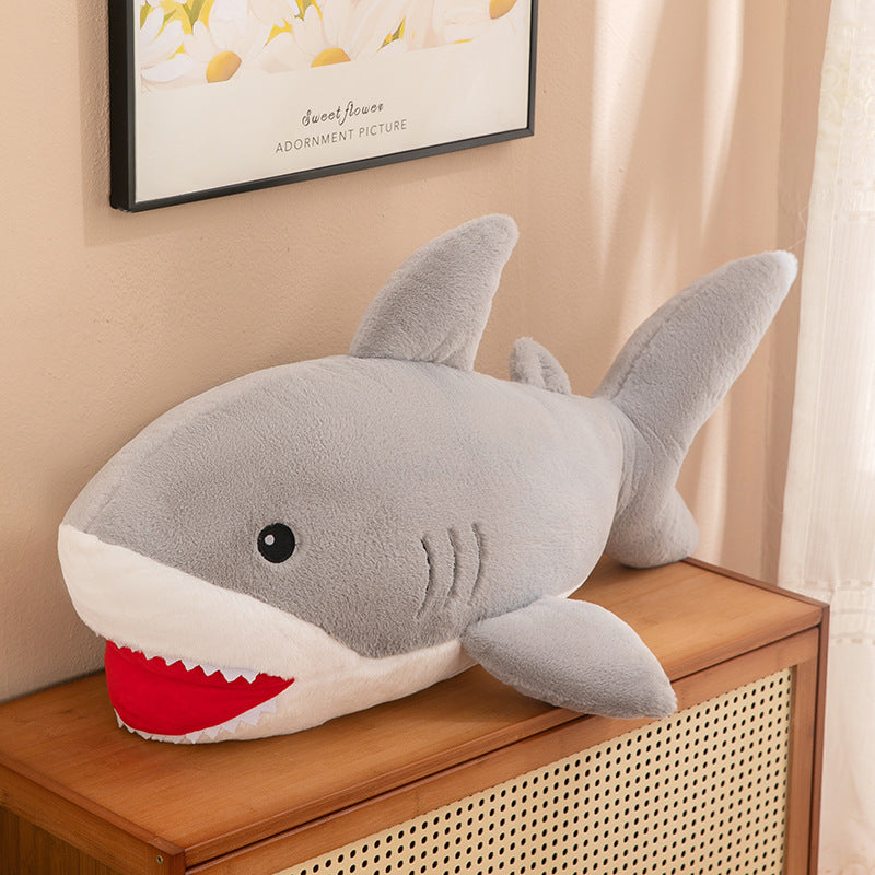 Shark Doll Shark Sleeping Pillow Plush Toy Large Cushion Bed Holding Doll Legs Doll