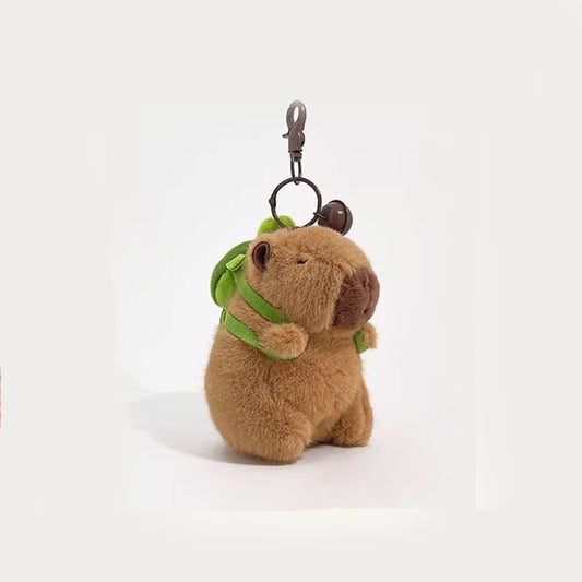 New creative Capibara capybara plush pendant cartoon couple car keychain cute little gift
