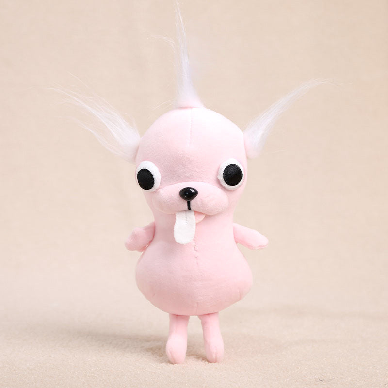 Internet celebrity explosion Chihuahua plush doll small pendant ugly cute doll funny keychain