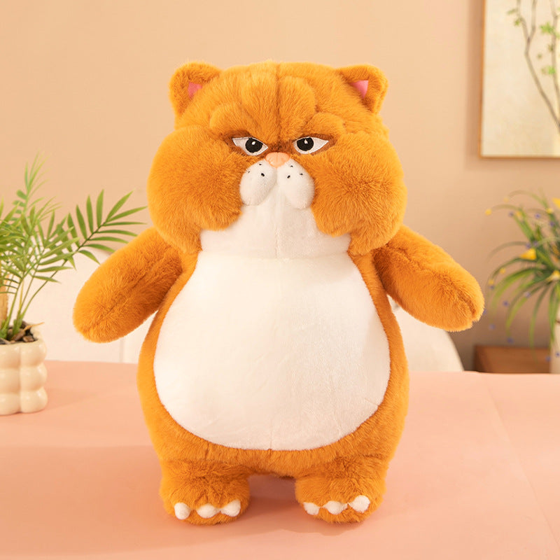 Kawaii Orange Cat Plush Toy & Cute Stuffed Animal Pillow