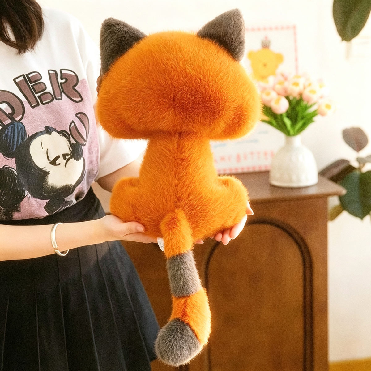 Funny Mad Orange Cat Plushie | Grumpy Face Stuffed Animal