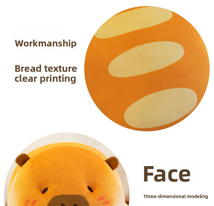 High Quality Workmanship and Cute Face of Bread Capybara Plush