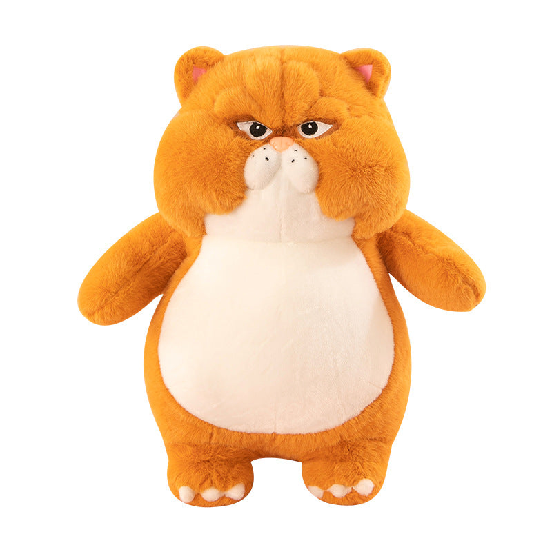 Kawaii Orange Cat Plush Toy and Stuffed Animal Pillow